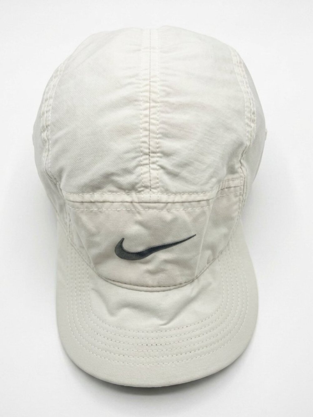 Nike AW84 Off White Sail 5 Panel Running Hat Cap 🧢✨
